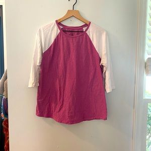 Raglan 3/4 sleeve T shirt